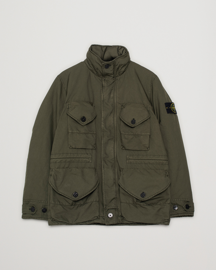 Stone Island David-TC Padded Field Jacket Olive at CareOfCarl.com