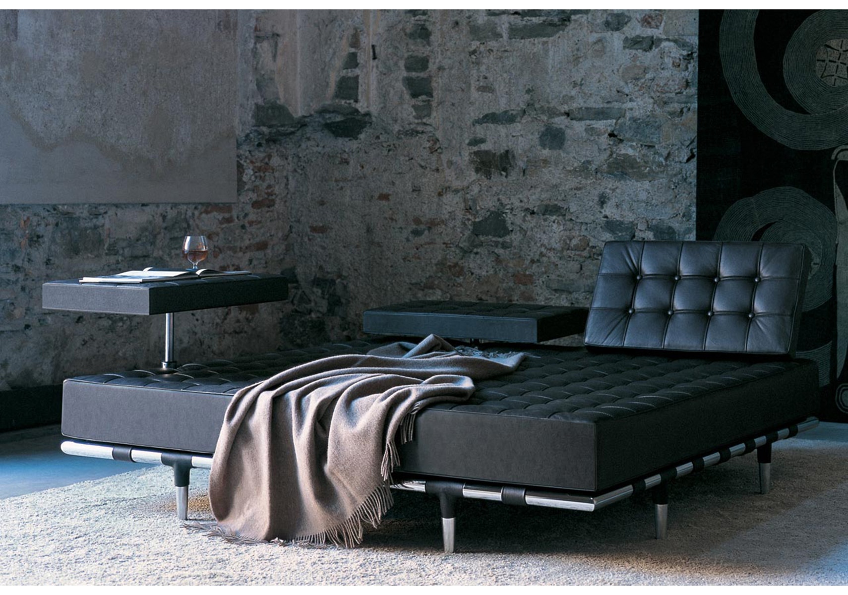 Cassina（カッシーナ）241-31 PRIVE 2人掛ワイド 黒革（13X606