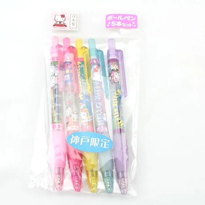 神戸限定雑貨 KTボールペン5本セット /神戸みやげ/ご当地限定 神戸