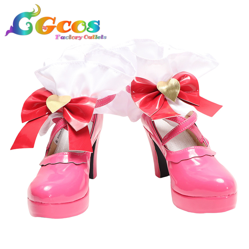 アイカツ! 星宮いちご ピンクステージ コスプレ靴 コスプレブーツ