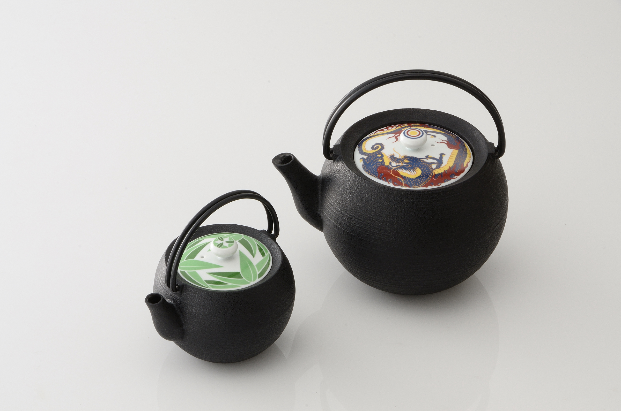 鋳心ノ工房［ティポット・新利休スタイル「磁器蓋・江戸文様