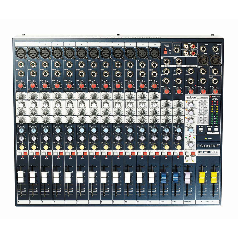 Soundcraft EFX12 アナログミキサー(高品位デジタルエフェクター搭載