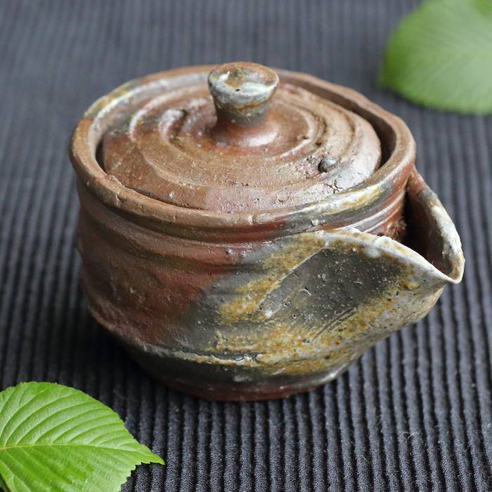 90】◉実力人気作家・今成研二先生 備前焼手造り急須 宝瓶 保存箱◉ 90