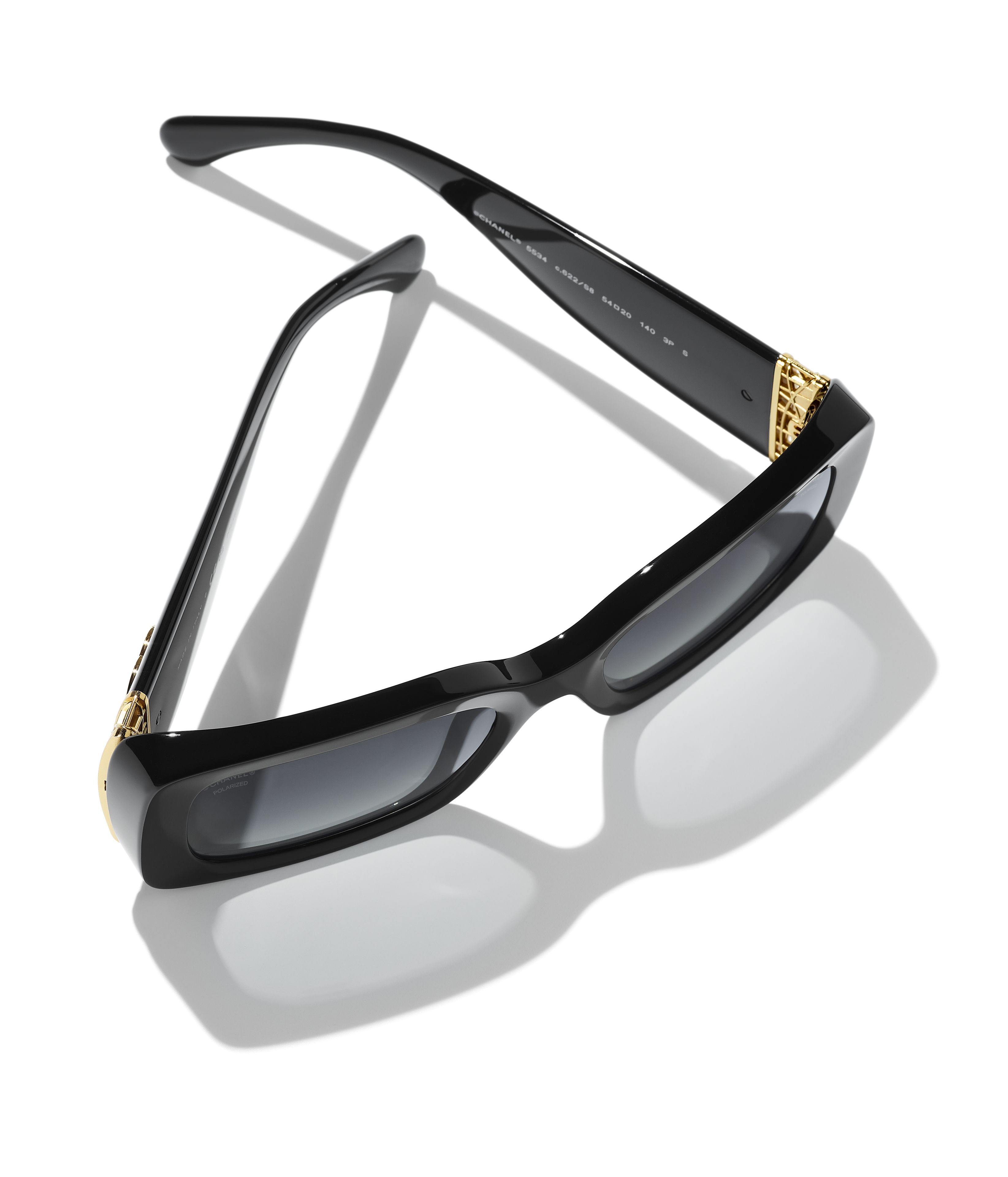 CHANEL サングラス: レクタングル シェイプ サングラス, アセテート