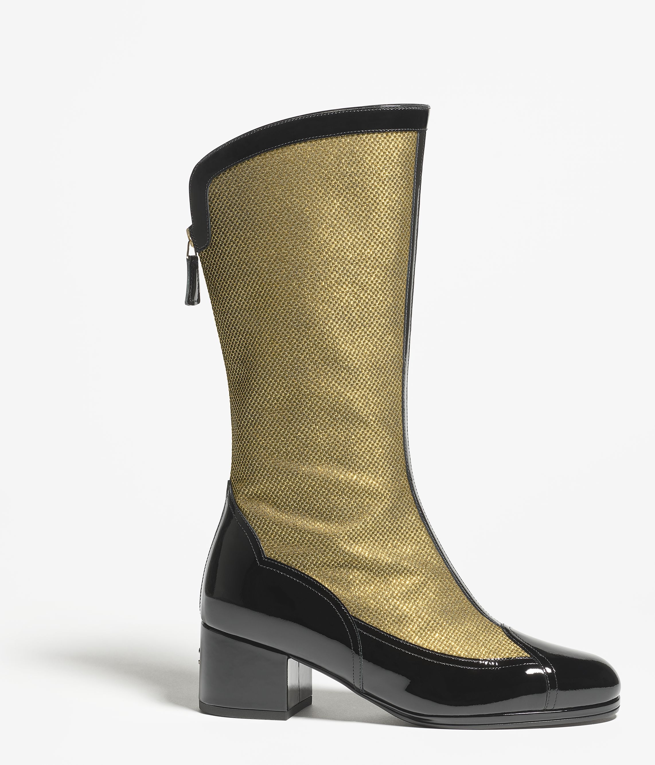 希少！】◇【CHANEL】ロングブーツ◇パテント◇SPORTS◇後ファスナー