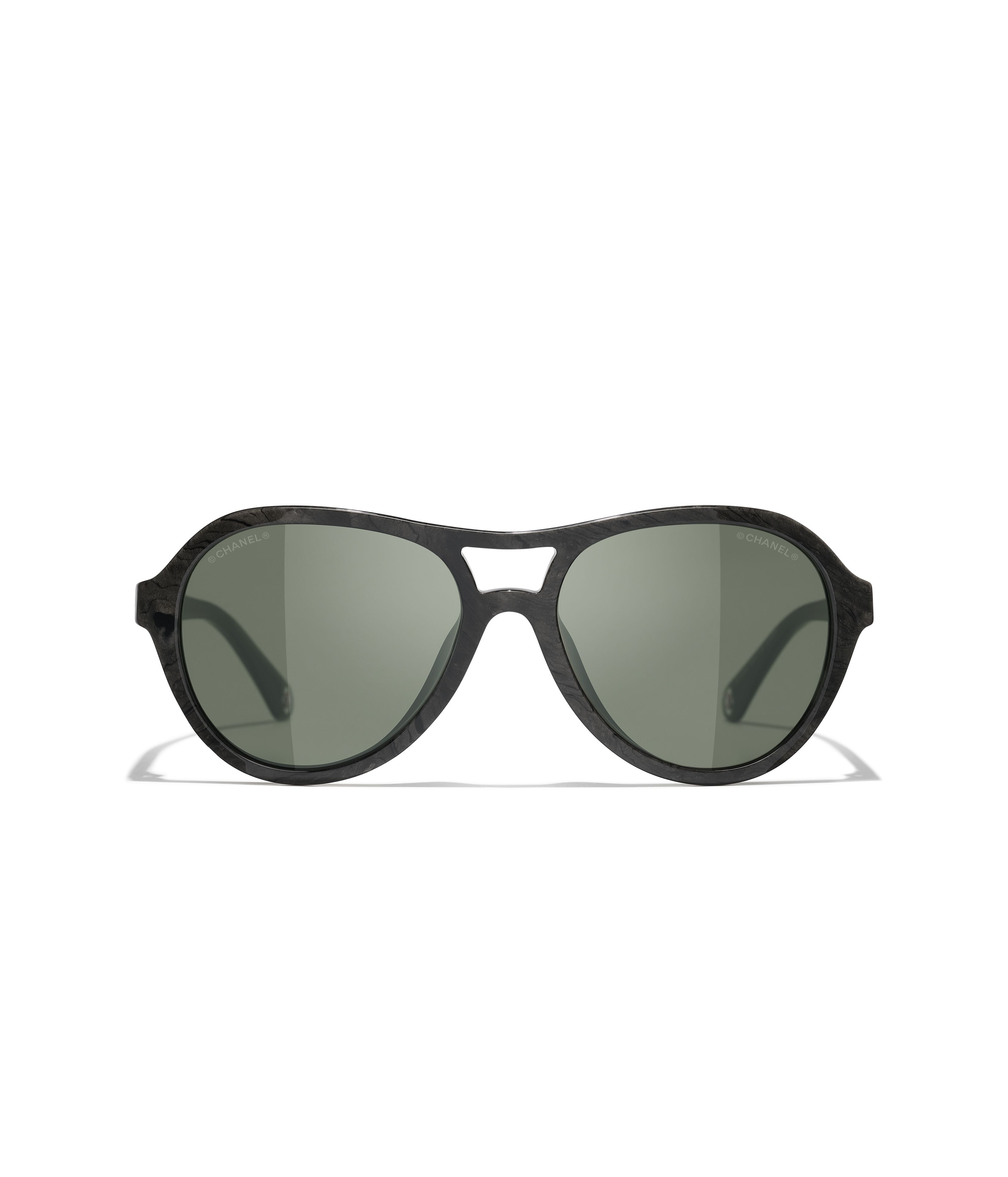 CHANEL サングラス: パイロット シェイプ サングラス, アセテート