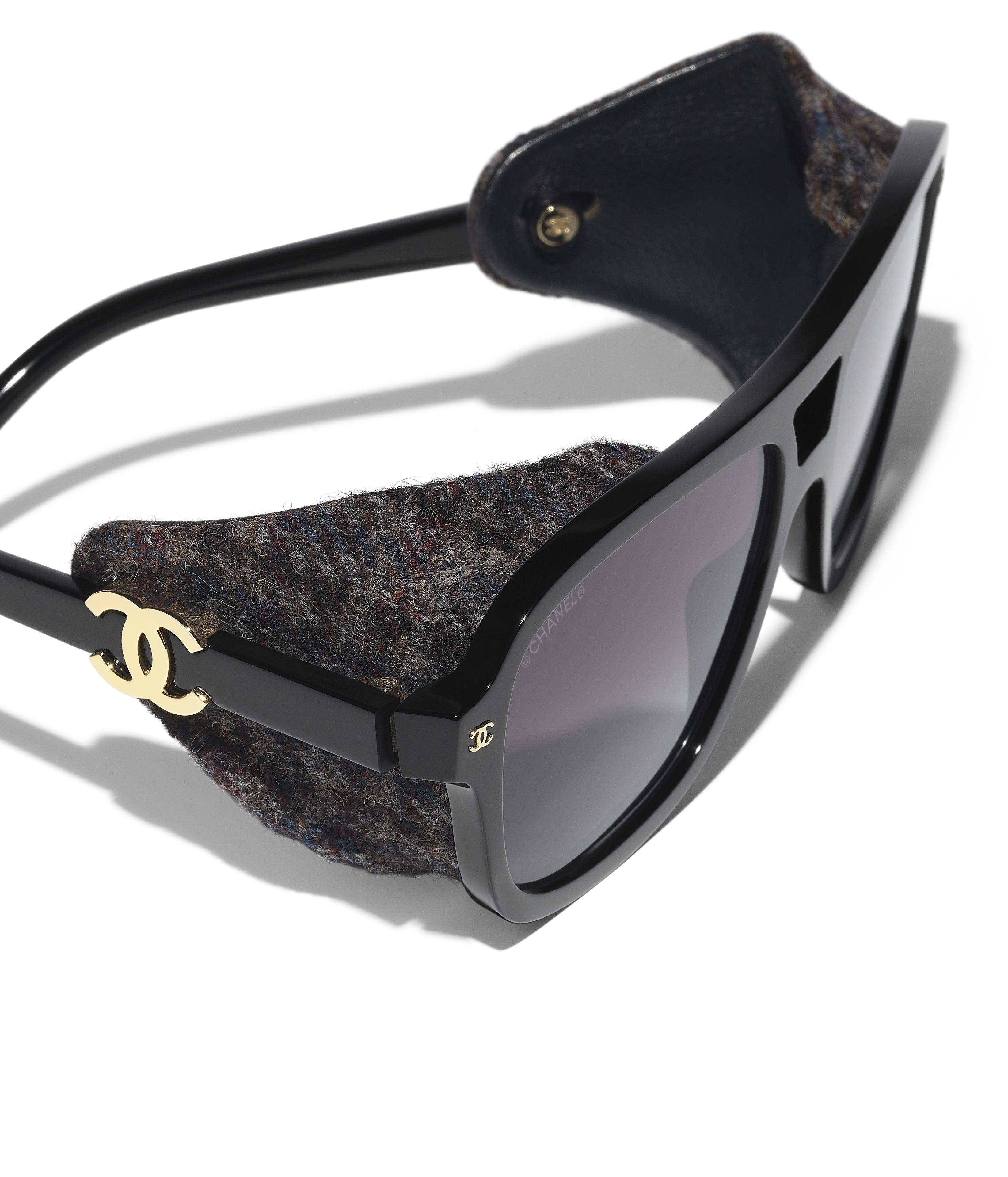 CHANEL サングラス: パイロット シェイプ サングラス, アセテート