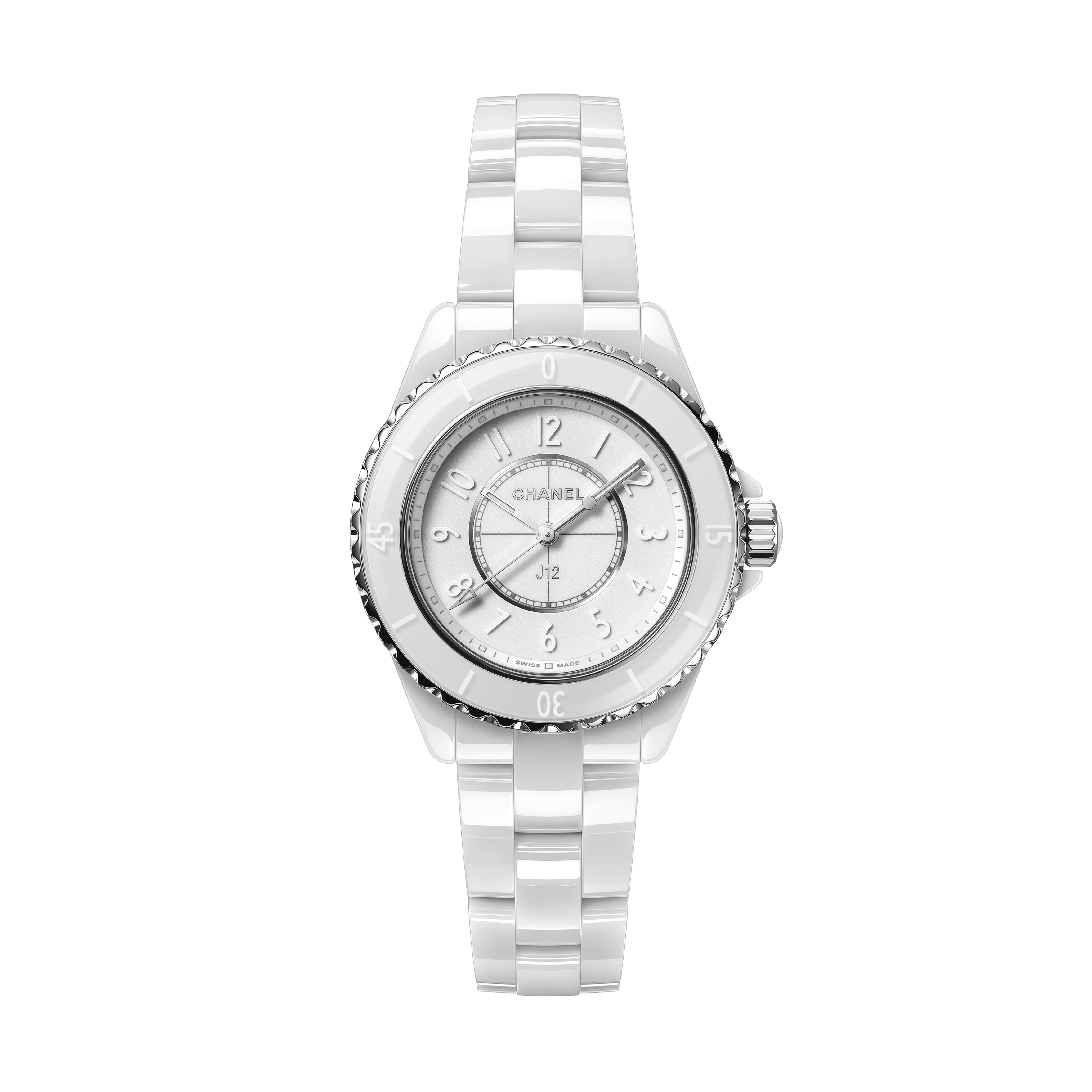 J12 Phantom Watch, 33 mm - White ceramic - H6345 | CHANEL