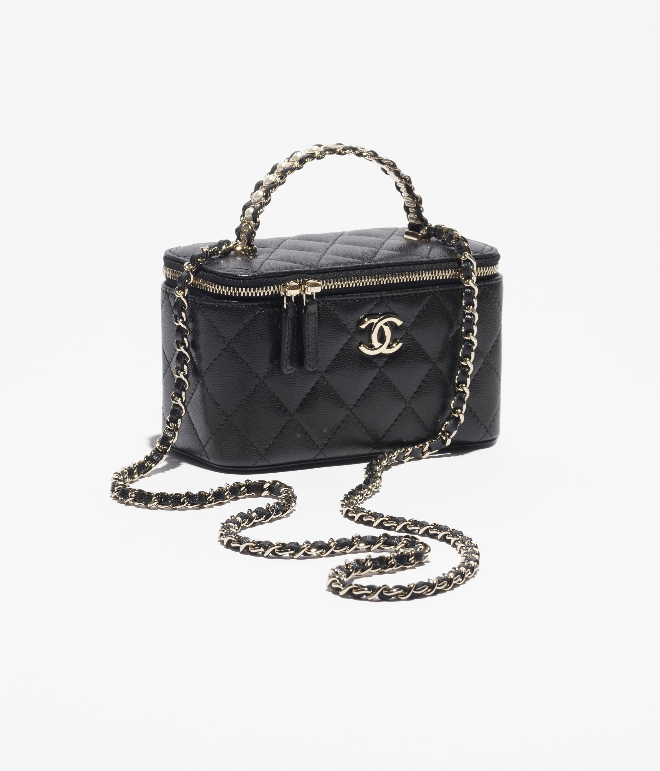 ロング ヴァニティケース - グレインド カーフスキン & コスチューム