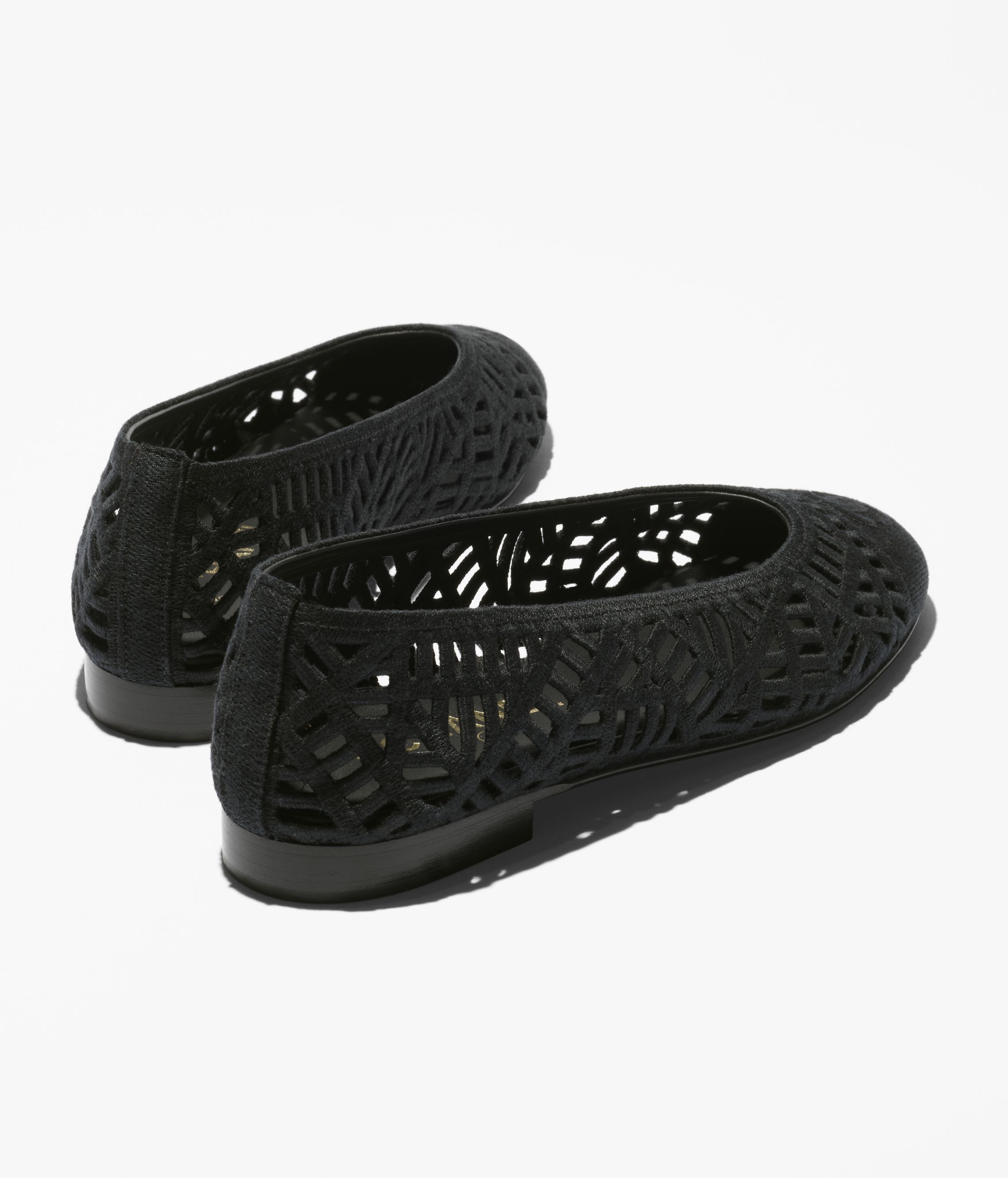 バレリーナ - エンブロイダリー コットン 、ブラック — ファッション