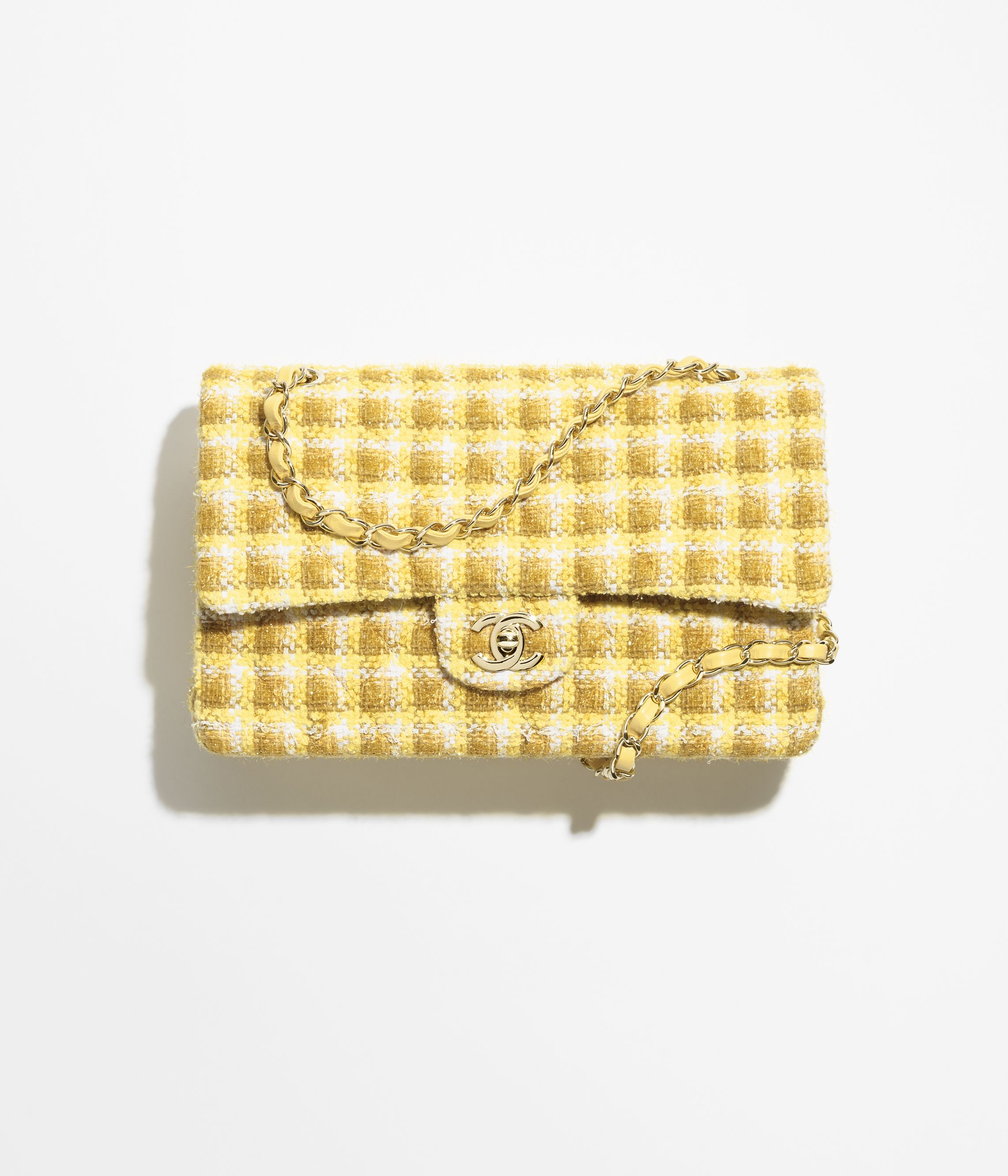 ブローチ - メタル & レジン、ゴールド & イエロー — ファッション