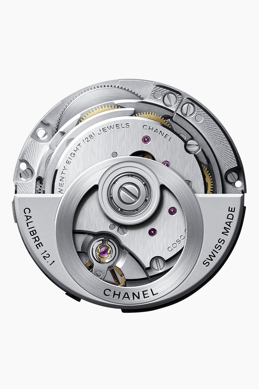 J12 Paradoxe Watch Caliber 12.1, 38 mm - White ceramic | CHANEL