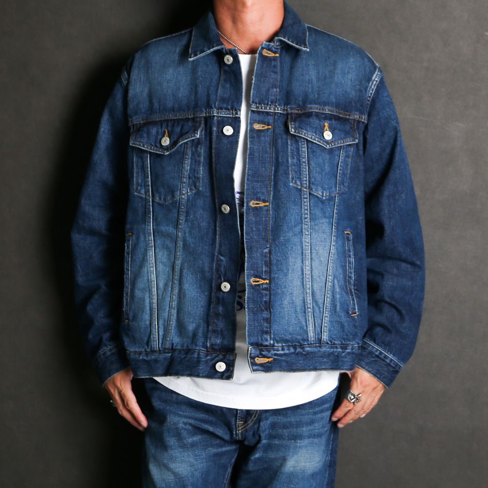 CALEE - 【ラスト1点-サイズL】 VINTAGE REPRODUCT 3RD TYPE DENIM