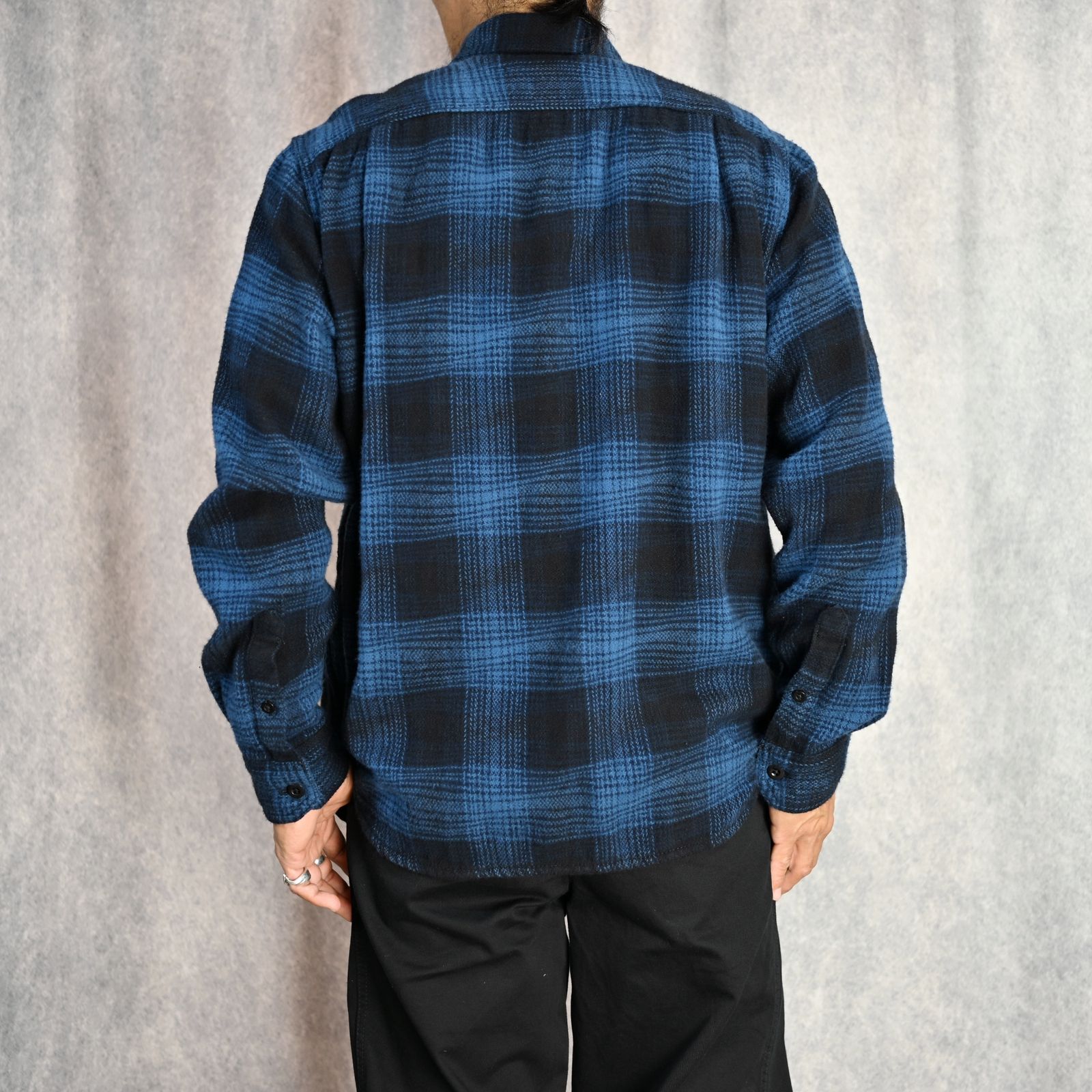 MINEDENIM - Distortion Ombre Check Flannel Over SH （BPT） / オン