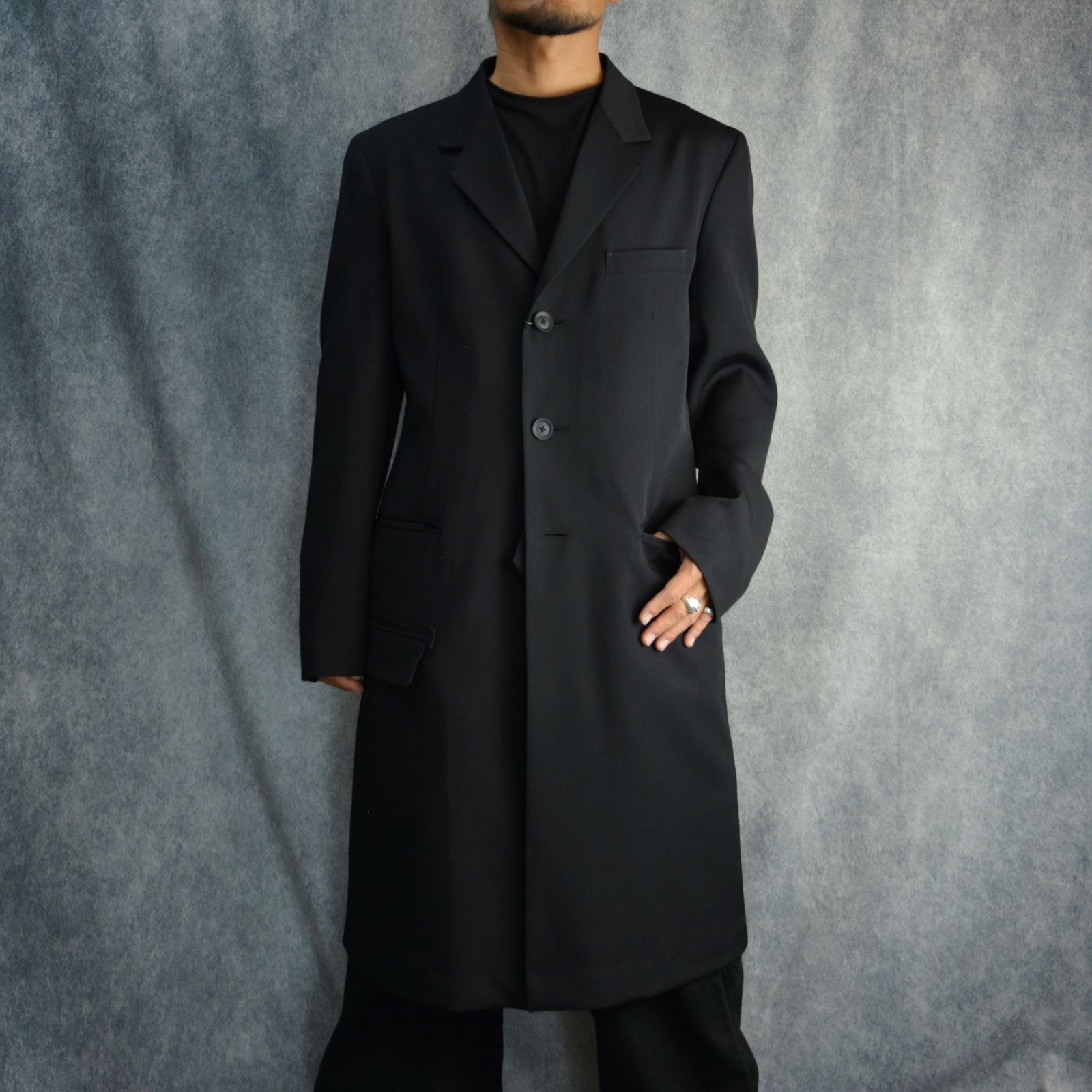 yohji yamamoto - U-3BS ノッチロング ジャケット （BLACK） / ロング