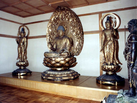 木造 阿弥陀如来及両脇侍像（運慶作）（もくぞうあみだにょらいおよび