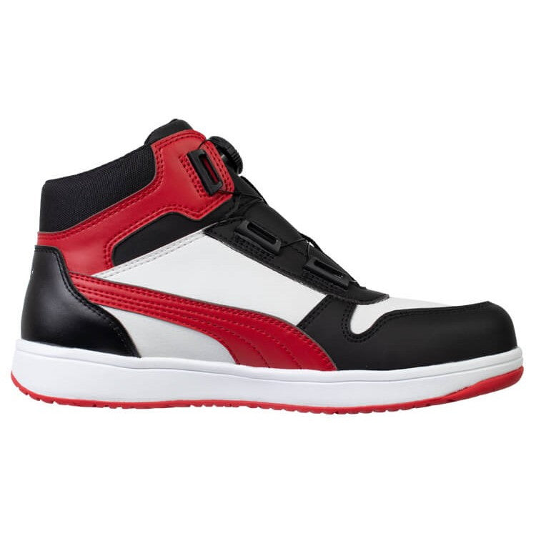 PUMA 安全靴 63.212.0 フロントコート ブラック＆ホワイト＆レッド