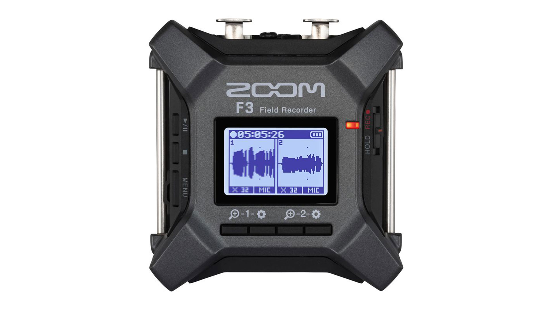 Zoomが F3ポータブル2チャンネル32ビットフロートオーディオフィールド