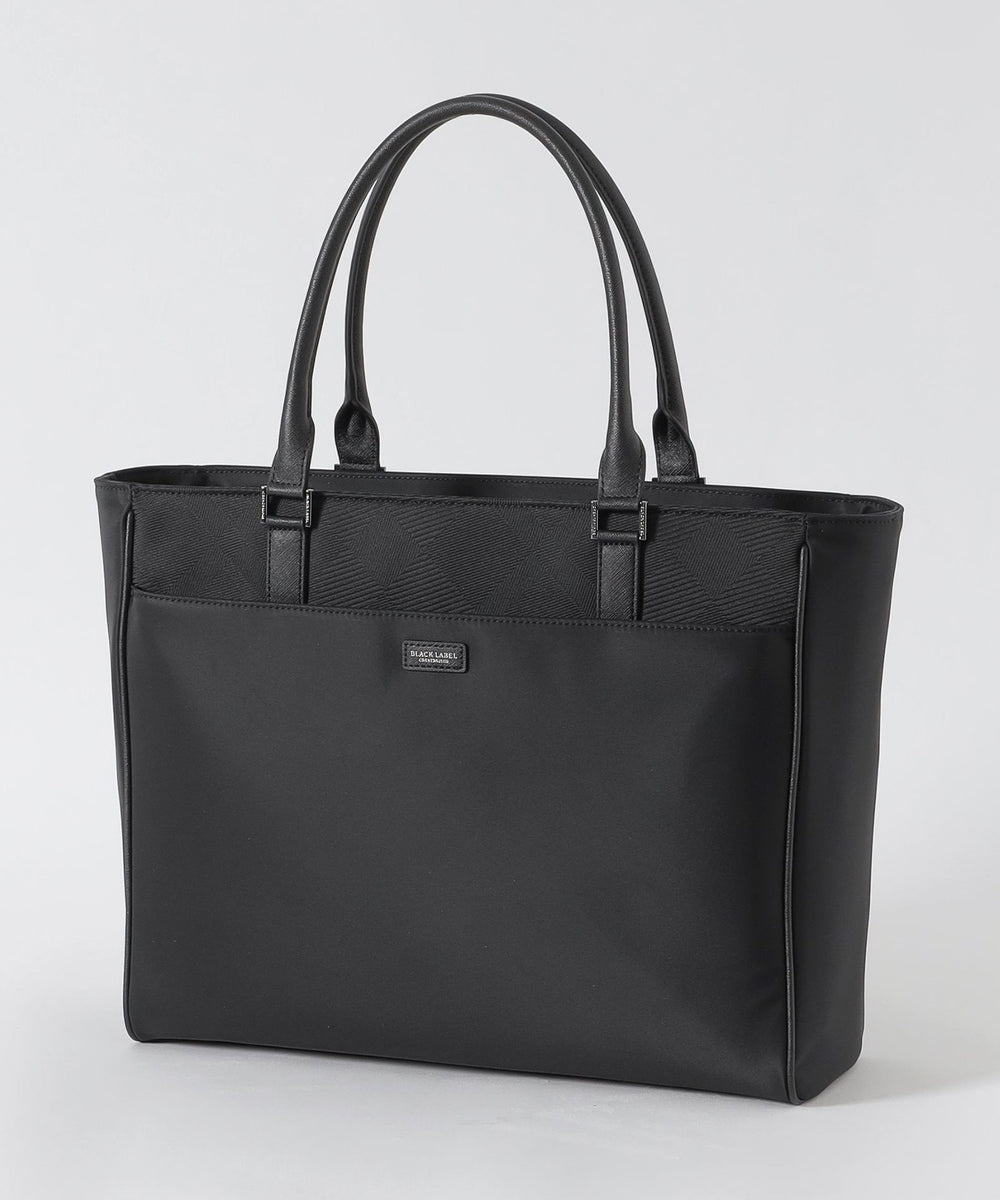 ナイロンコンビカルゼシャドークレストブリッジチェックビジネストート