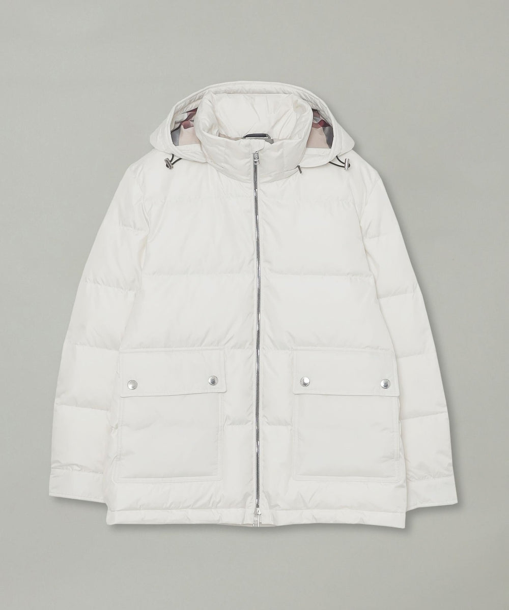 クレストブリッジチェックコンビショートダウン（ブルゾン）｜BLACK