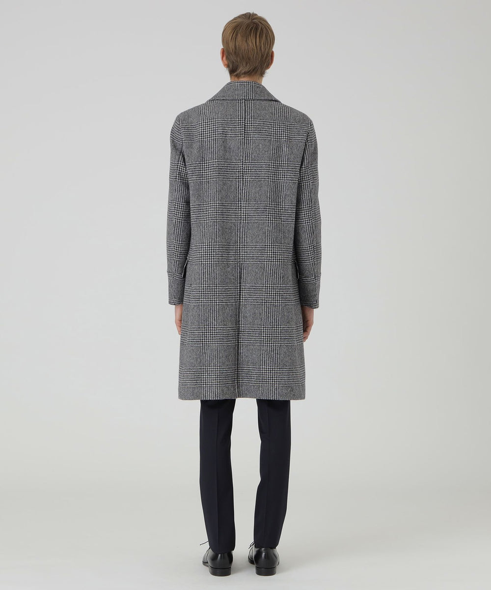 グレンチェックツイードミリタリーコート（コート）｜BLACK LABEL