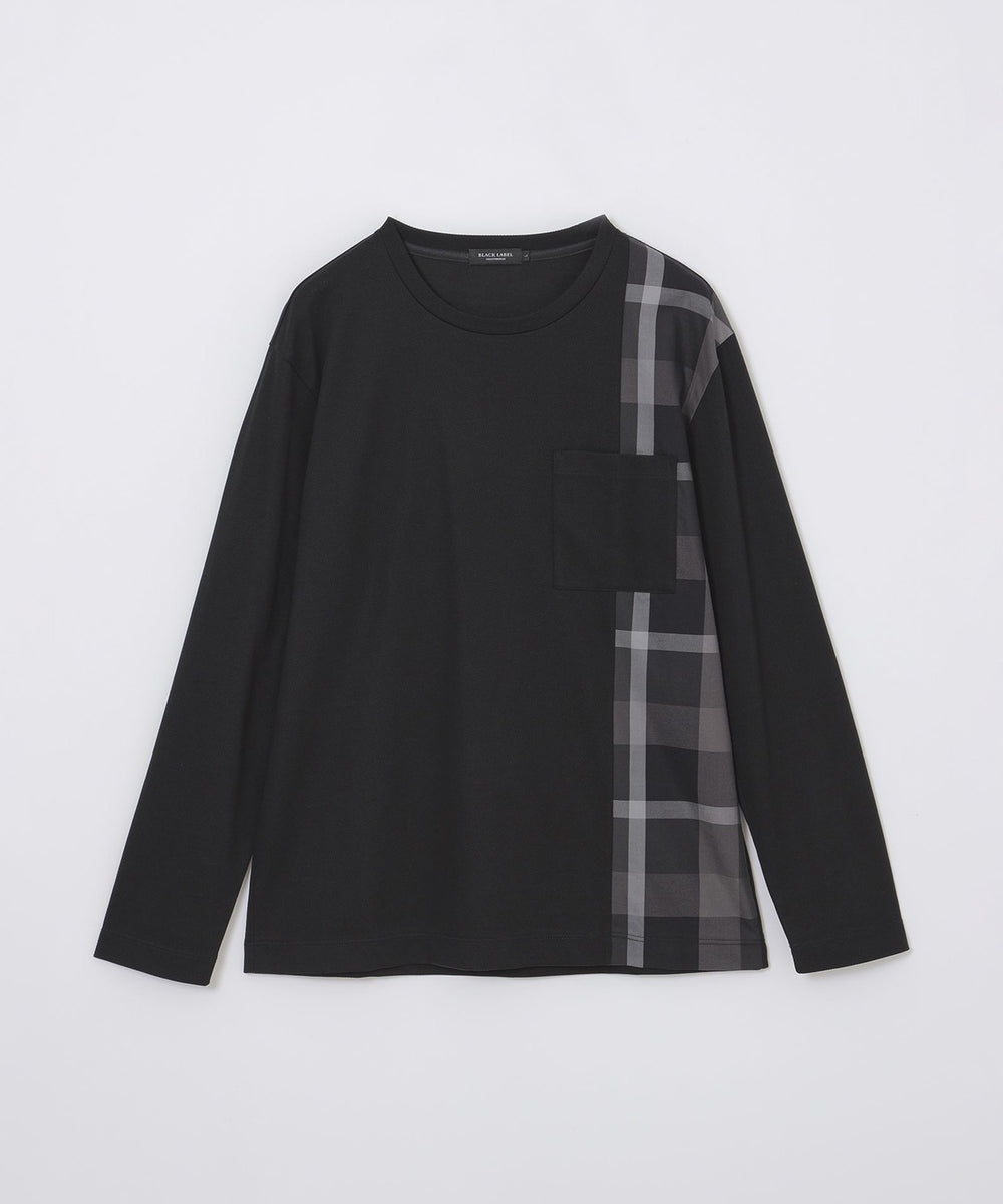 一部店舗限定】サイドチェックカットソー（カットソー）｜BLACK LABEL