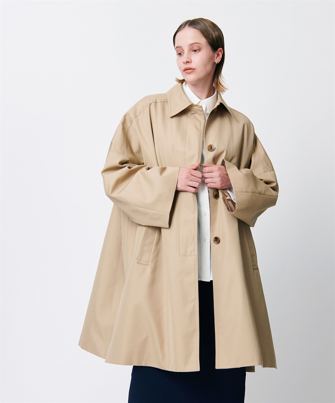 ステンカラーライナー付コート N.O.R.C｜クロスプラス公式通販サイト