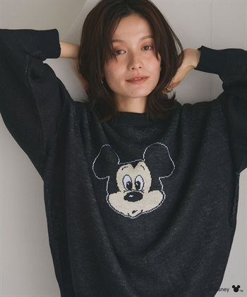 Disney/ディズニー】Mickey Mouse/ミッキーマウス/ジャガードニット