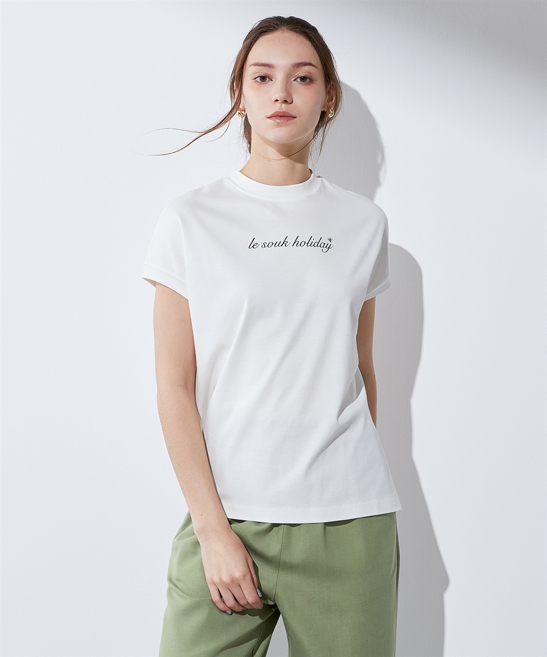 汗じみ防止】ロゴTシャツ LE SOUK HOLIDAY｜クロスプラス公式通販サイト