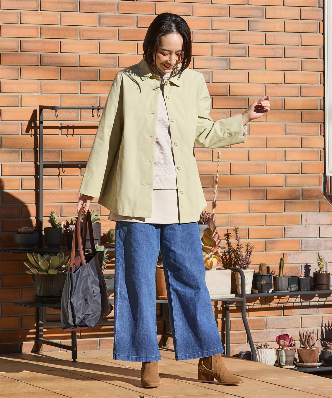 キルトジャガード切替チュニック DECOY｜クロスプラス公式通販サイト