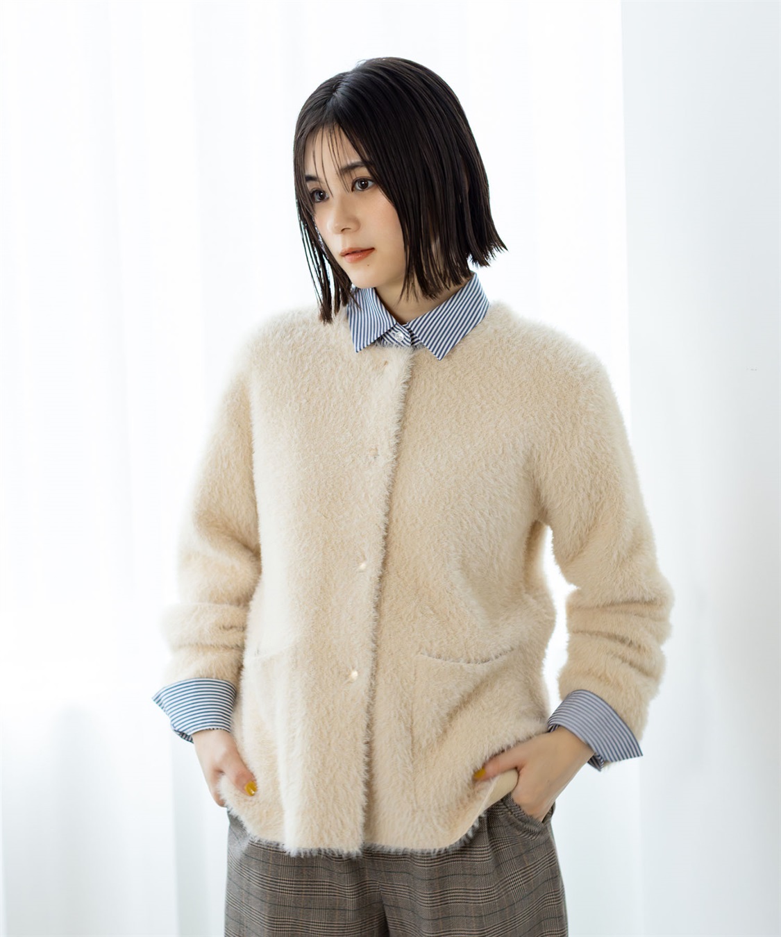 フェザージャケット【ハンドウォッシャブル】 Petit Honfleur｜クロス