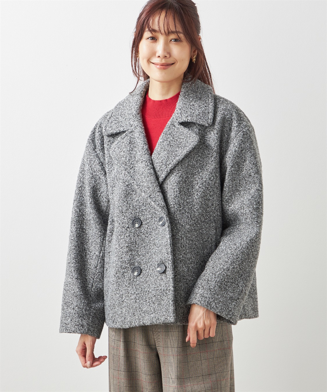 ブークレーウールジャケット Petit Honfleur｜クロスプラス公式通販サイト