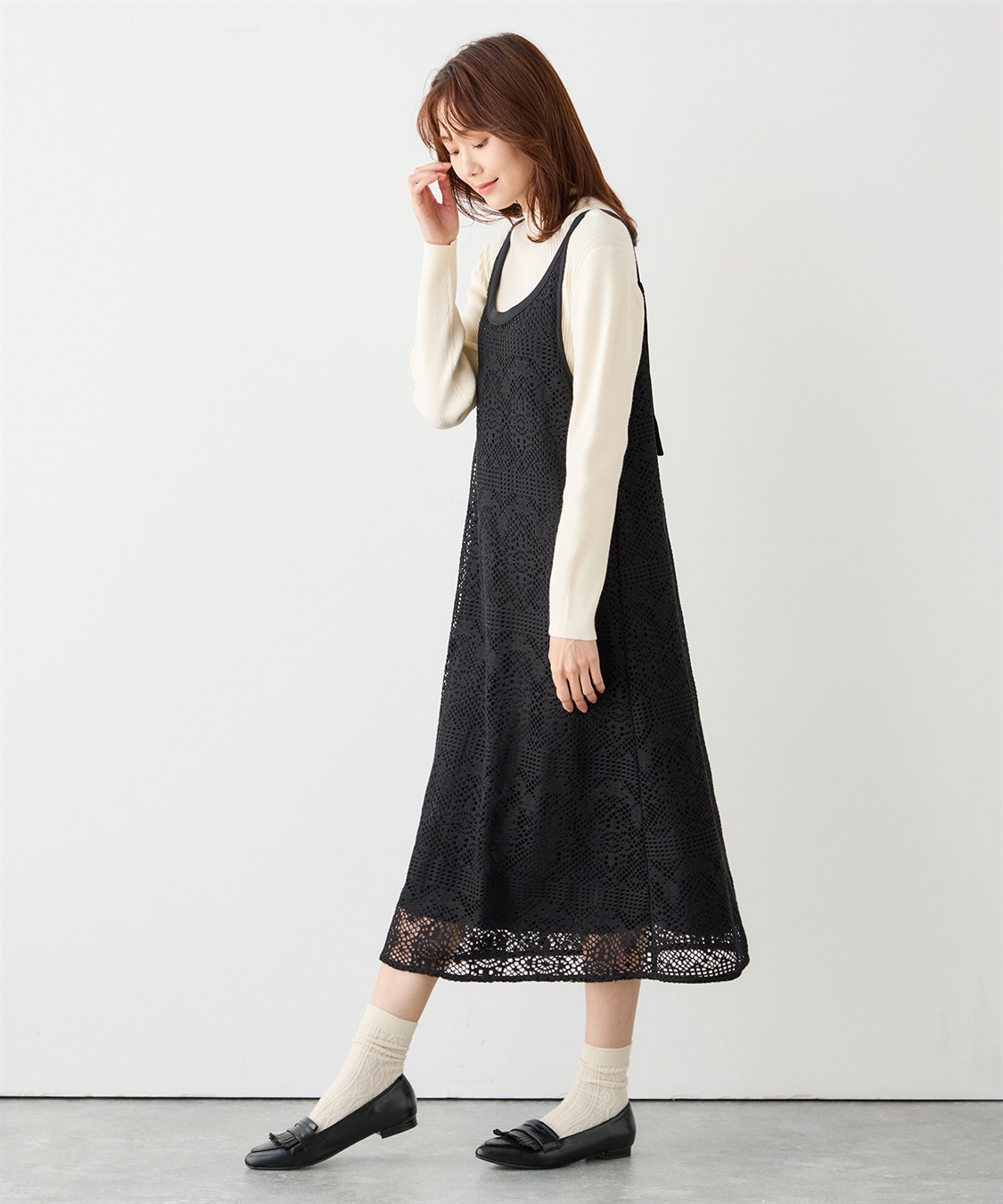 レースキャミワンピース Petit Honfleur｜クロスプラス公式通販サイト