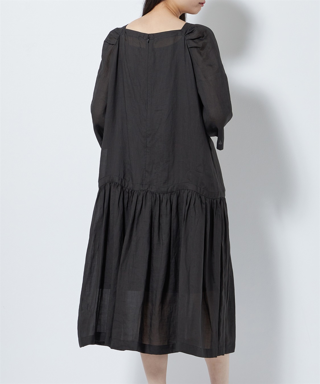 ラミーギャザーデザインワンピース 49AV JUNKO SHIMADA｜クロスプラス