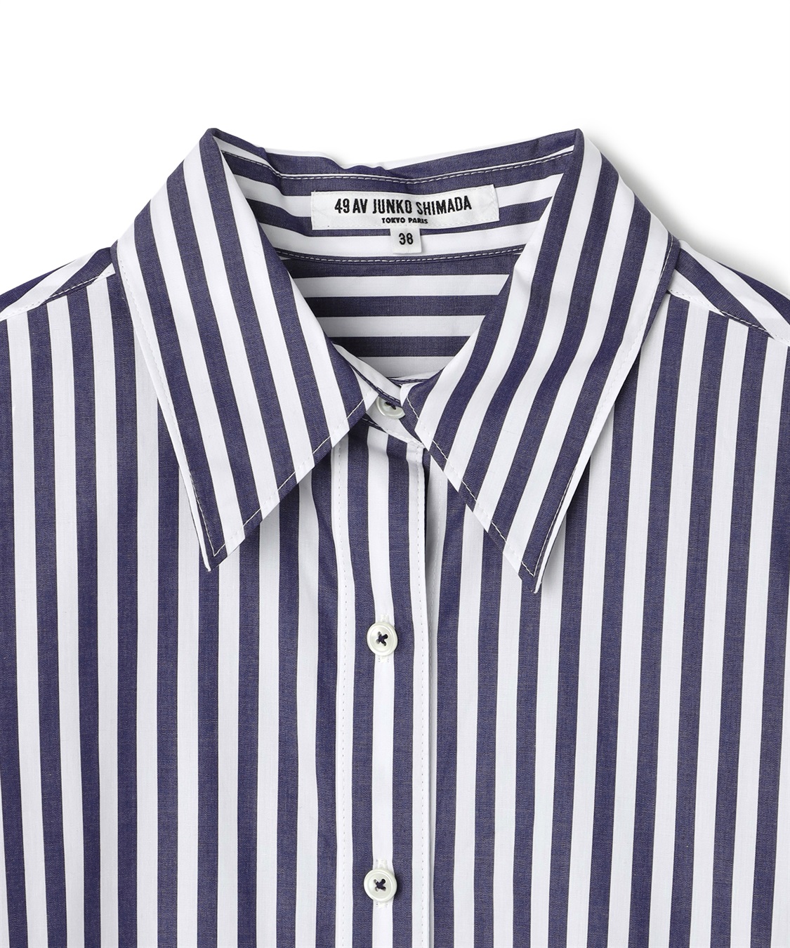TIME SALE】ストライプ柄長袖シャツ 49AV JUNKO SHIMADA｜クロスプラス
