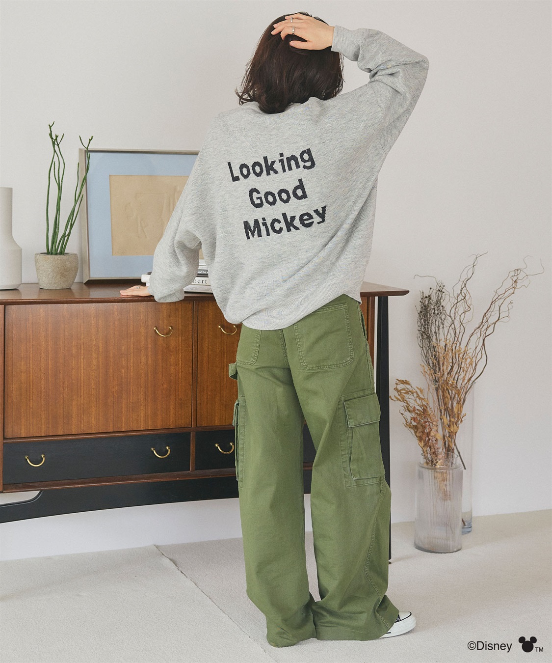 Disney/ディズニー】Mickey Mouse/ミッキーマウス/ジャガードニット