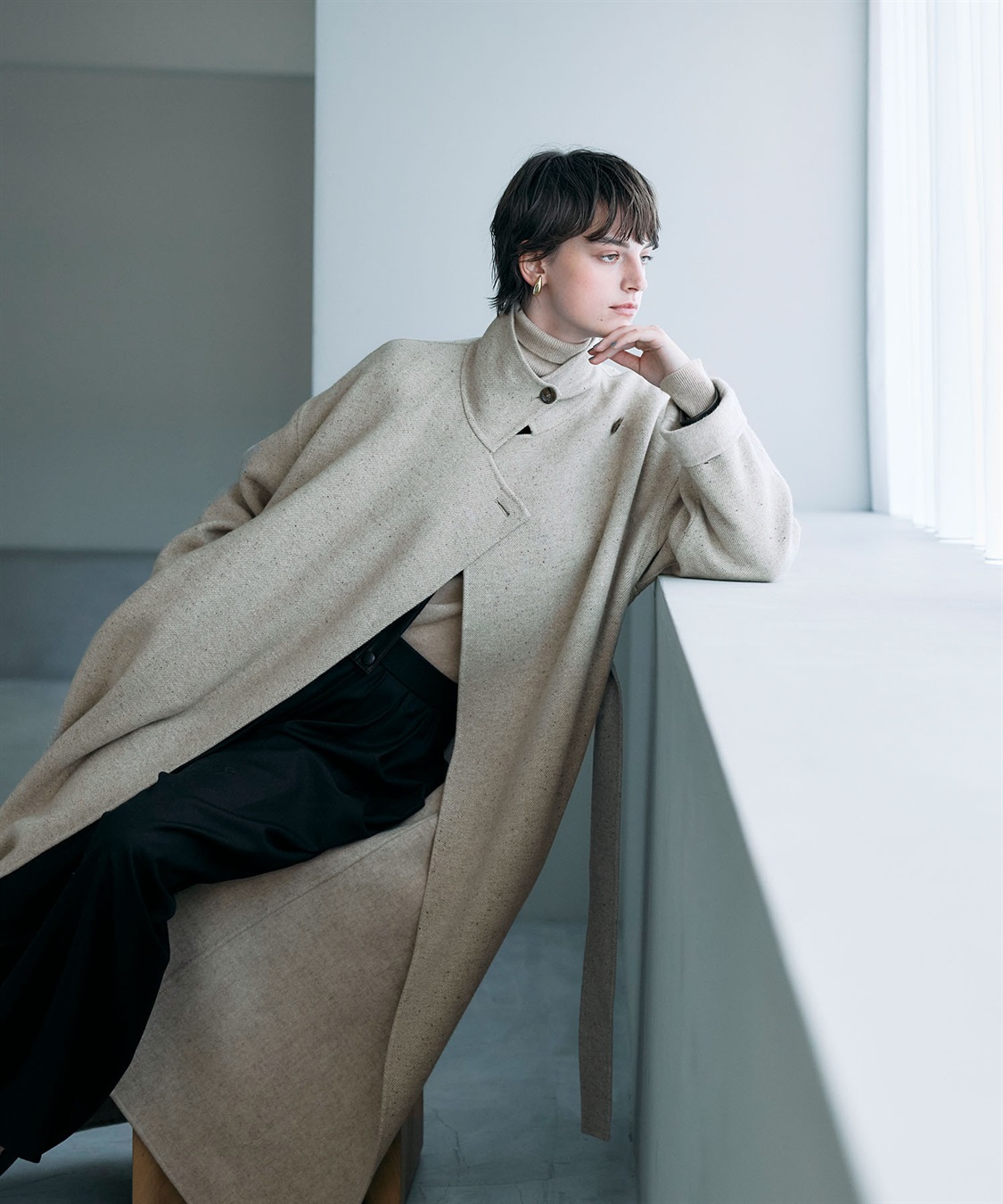 ジーロンウールシルクネップリバーコート N.O.R.C｜クロスプラス公式