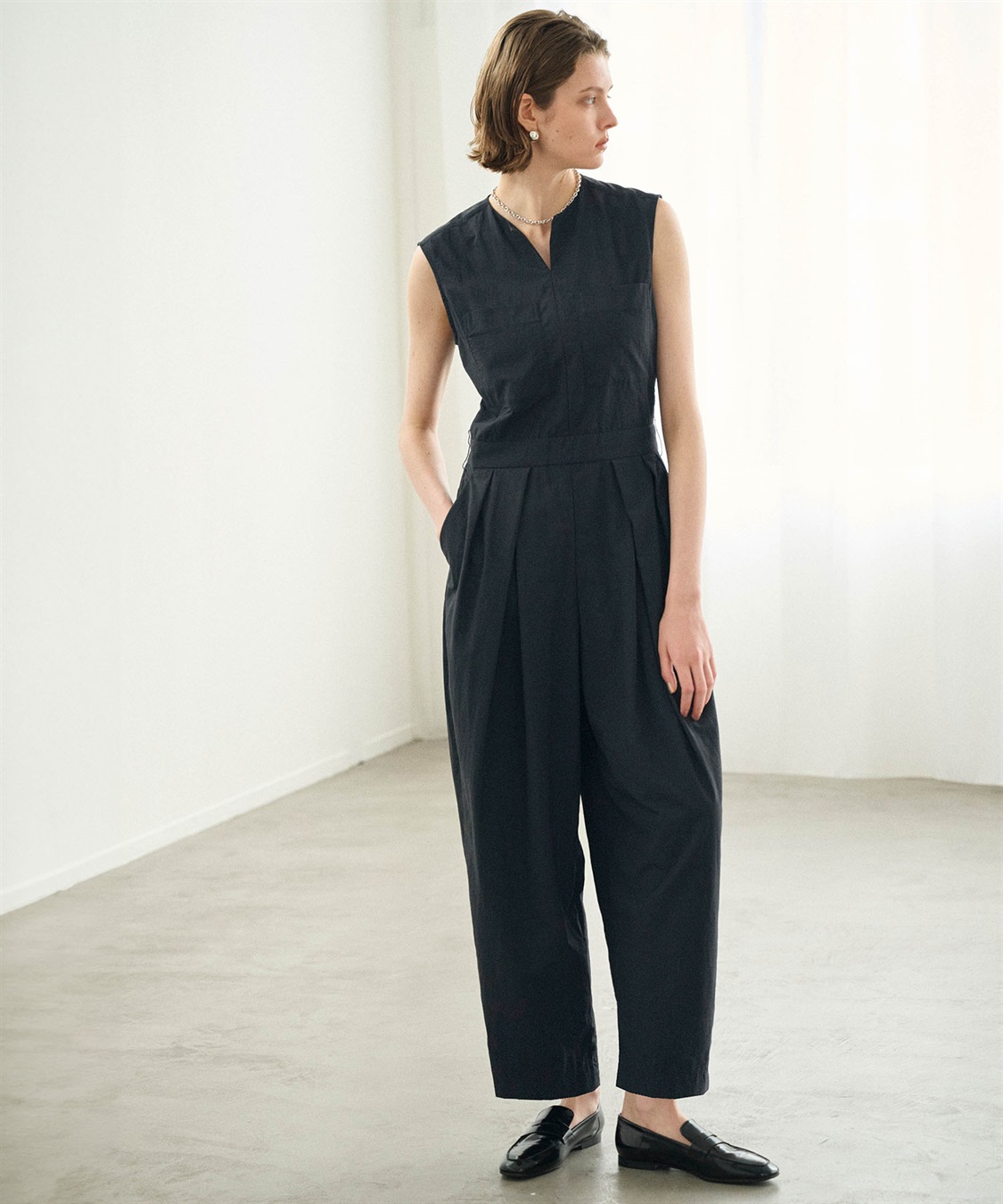 撥水キーネックオールインワン【NYLON WATER PROOF】 N.O.R.C｜クロス