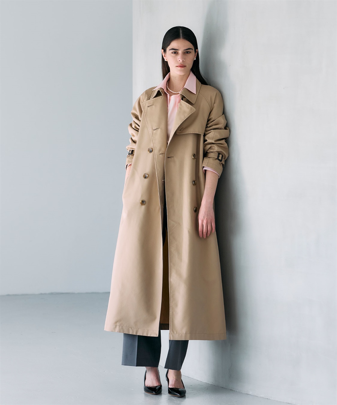 ロングトレンチコート N.O.R.C｜クロスプラス公式通販サイト