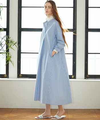 ストライプシャツワンピース LE SOUK HOLIDAY｜クロスプラス公式通販サイト