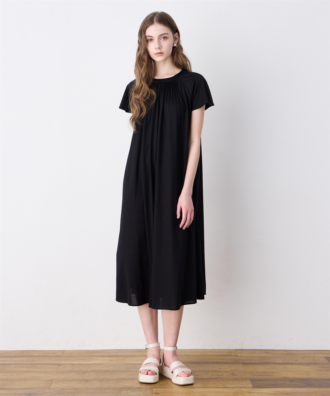 接触冷感】ピンタックワンピース LE SOUK HOLIDAY｜クロスプラス公式