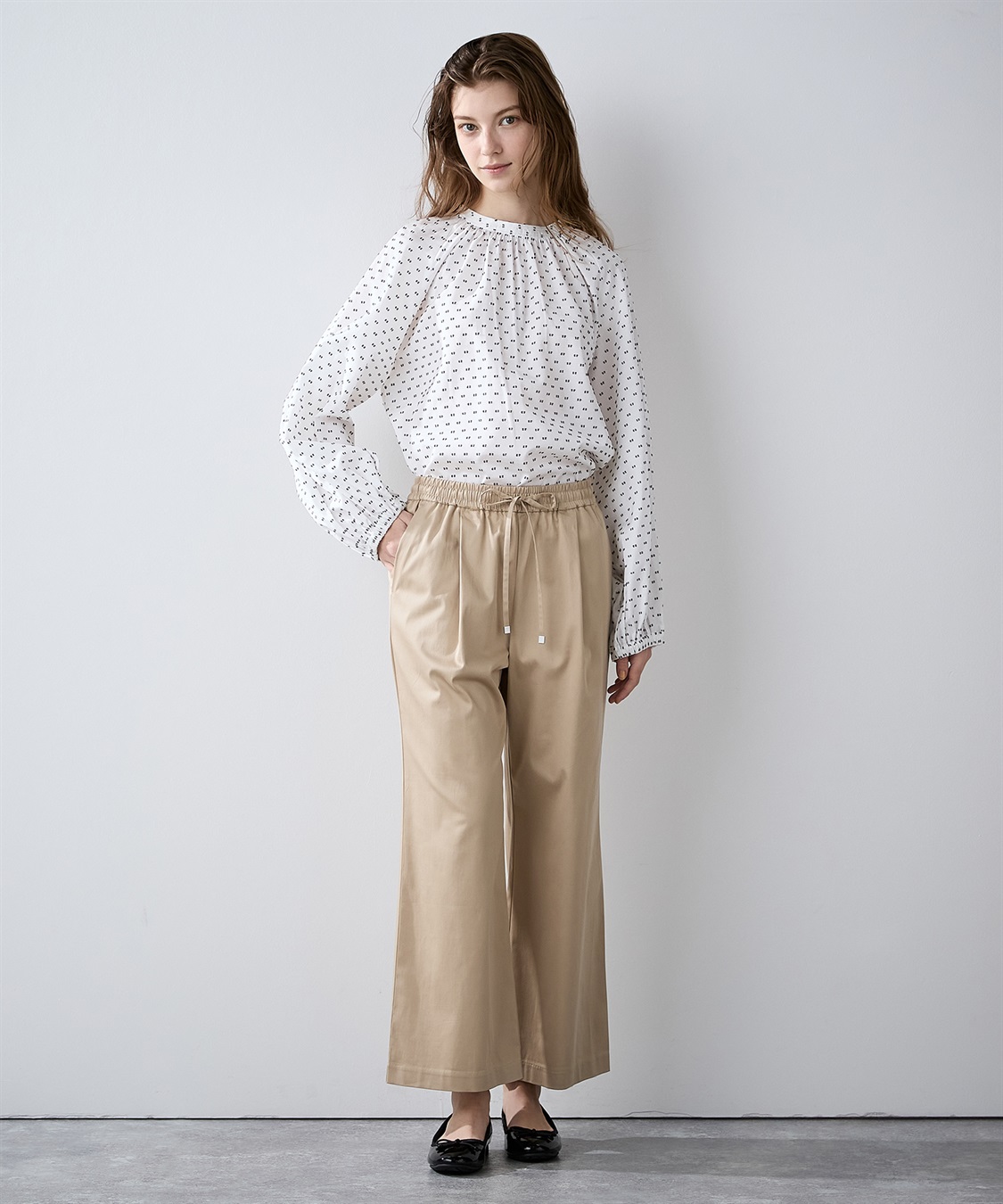 タックワイドパンツ LE SOUK HOLIDAY｜クロスプラス公式通販サイト