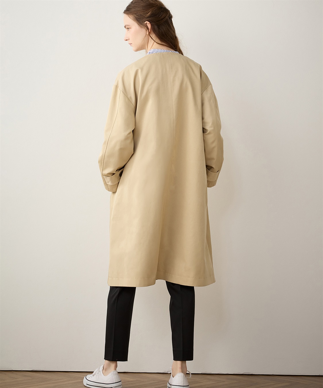ノーカラーコート LE SOUK HOLIDAY｜クロスプラス公式通販サイト