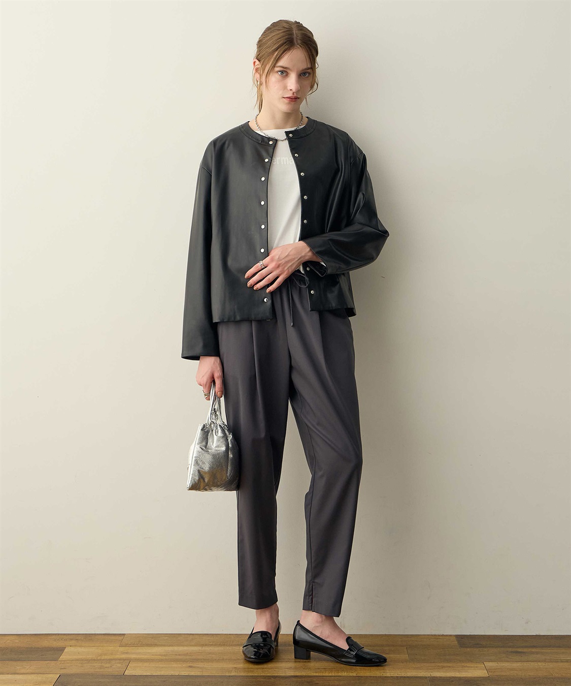 フェイクレザーブルゾン LE SOUK HOLIDAY｜クロスプラス公式通販サイト