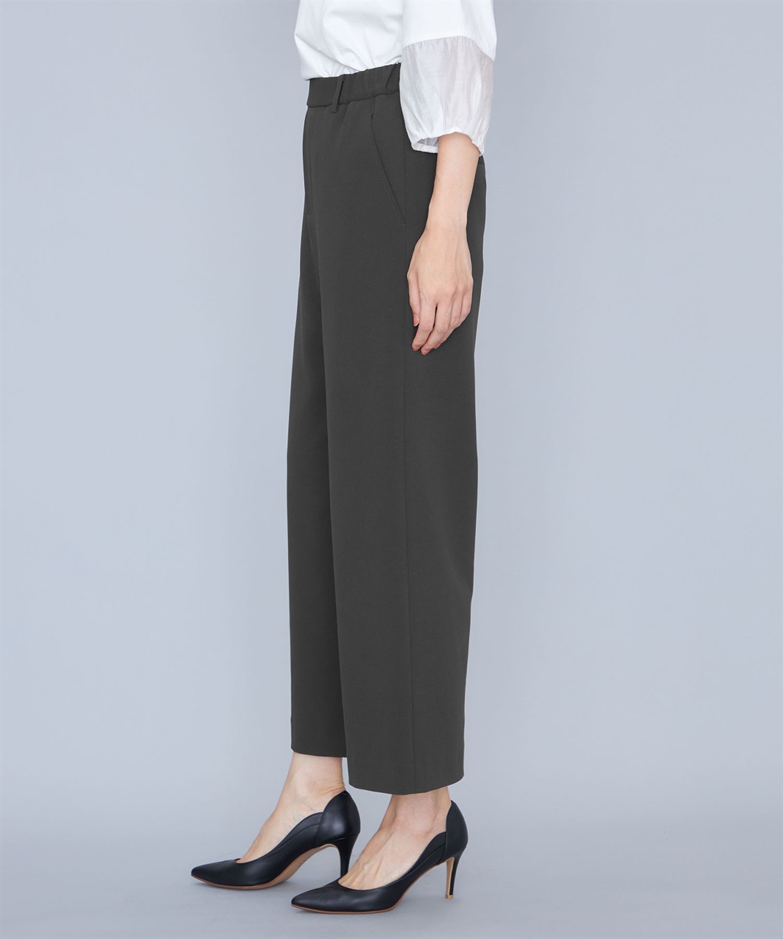 セットアップ対応】ジョーゼットワイドパンツ A/C DESIGN BY ALPHA