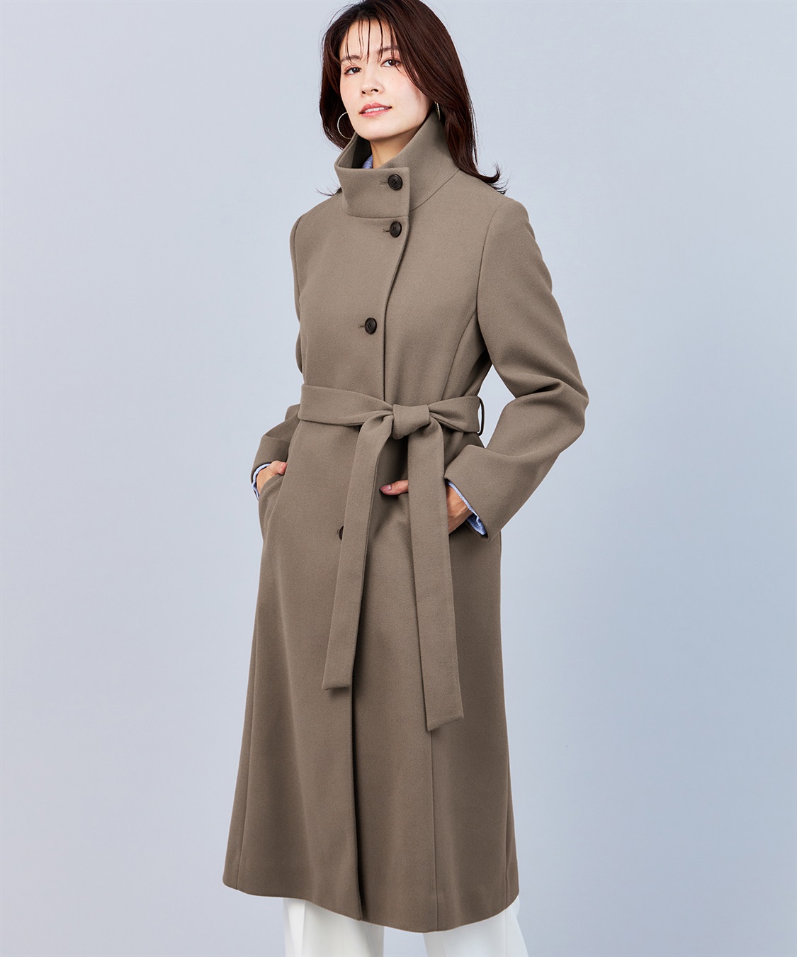 スタンドカラーコート A/C DESIGN BY ALPHA CUBIC｜クロスプラス公式