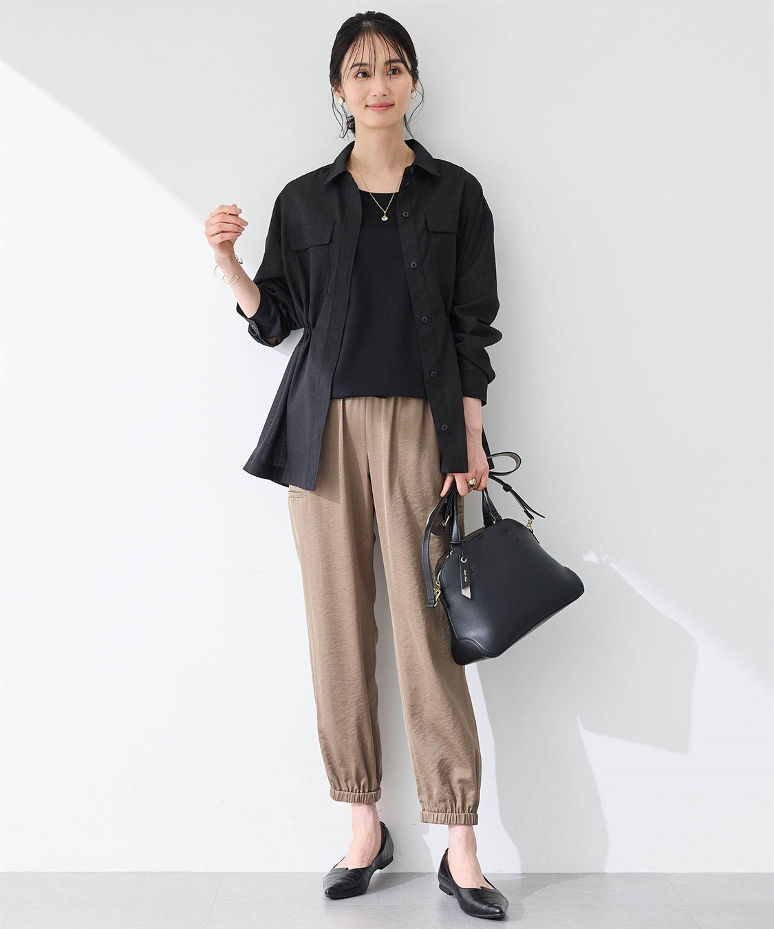 リネンミックスシャツジャケット A/C DESIGN BY ALPHA CUBIC｜クロス