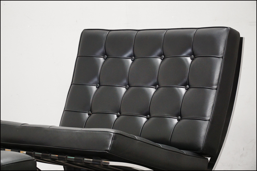 knoll(ノール) バルセロナチェア+オットマン(スツール) ミースファン