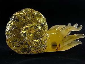 アンモナイトガラスフィギュア 化石ジュエリー宝石販売ルーム