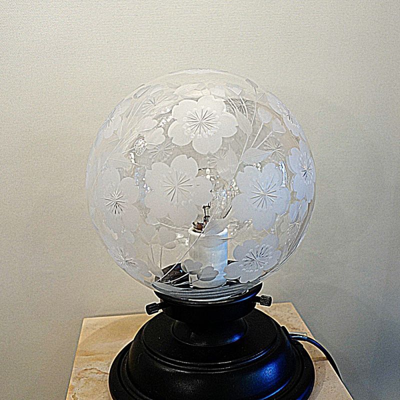 限定品 桜切子 丸型138 テーブルランプ クリア 藤本幸治 アトリエ Ansan